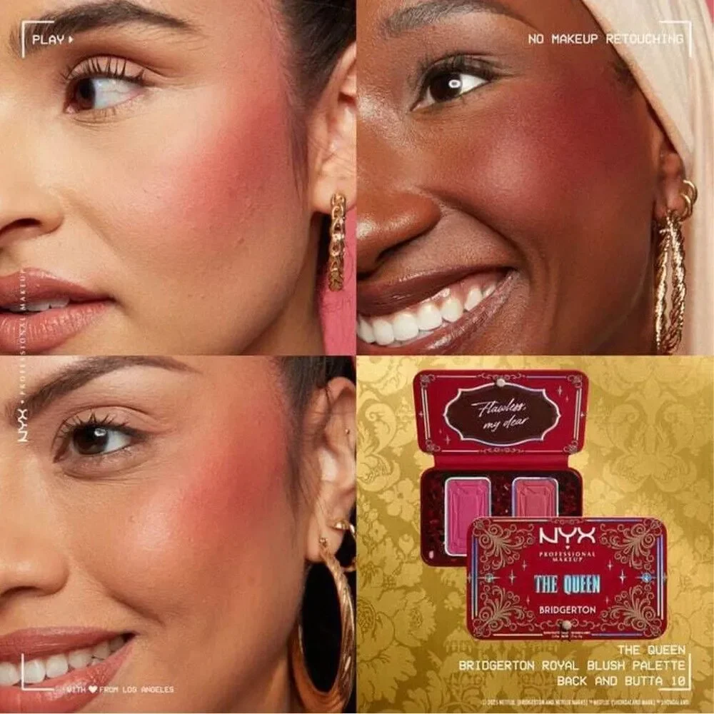 NYX Cosmetics Bridgerton Queen Buttermelt Blush Palette Duo